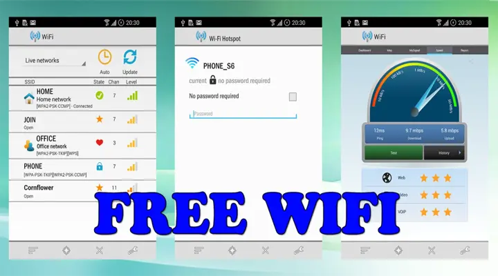 Free WiFi Connect Internet android App screenshot 1